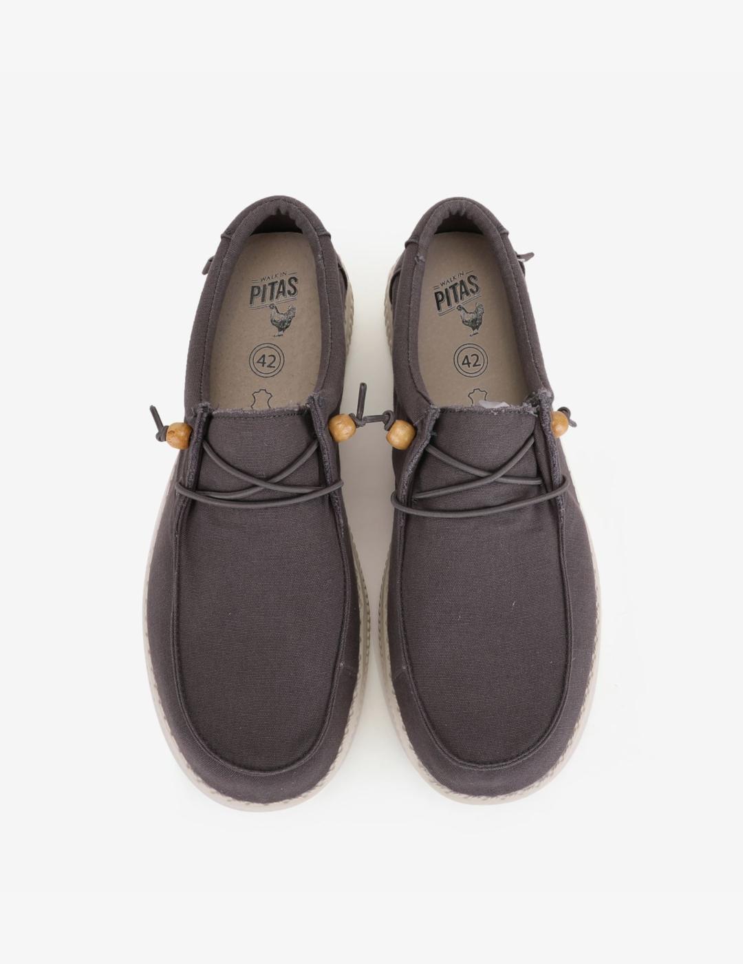 PITAS WALLABI GRIS OSCURO CANVAS LAVAD