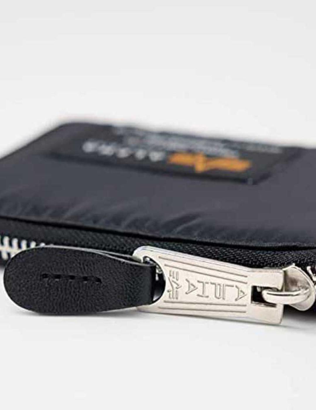 ALPHA LABEL WALLET BLACK