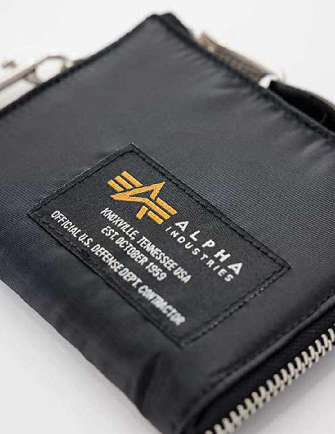 ALPHA LABEL WALLET BLACK