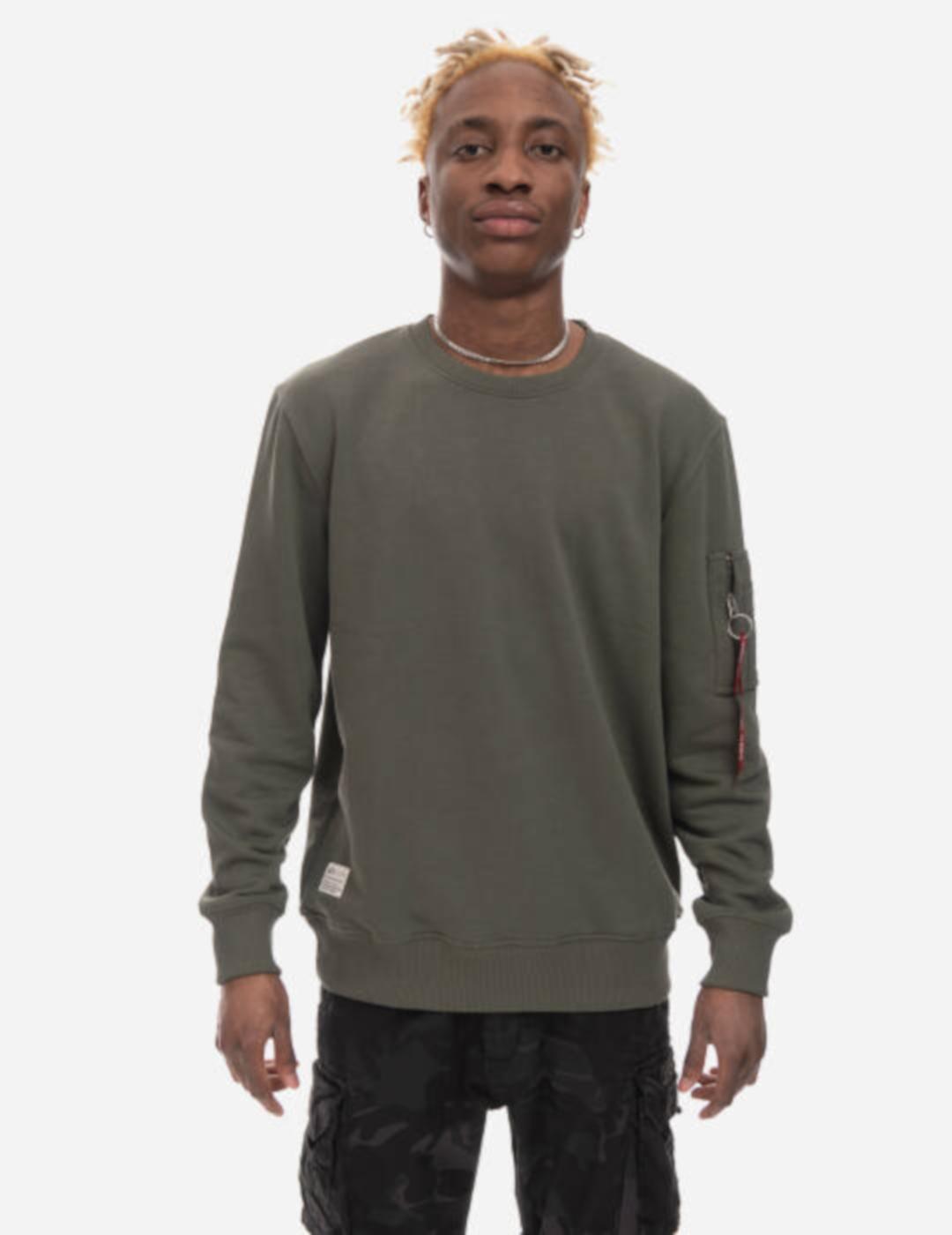 ALPHA SUDADERA BLOOD CHIT DARK OLIVA