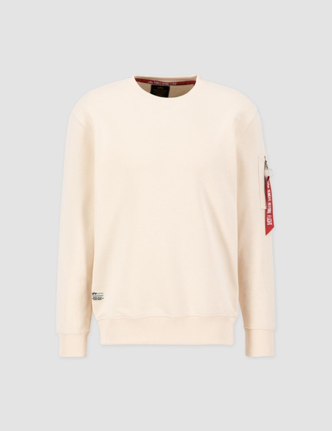 ALPHA SUDADERA BLOOD CHIT STREAM WHITE