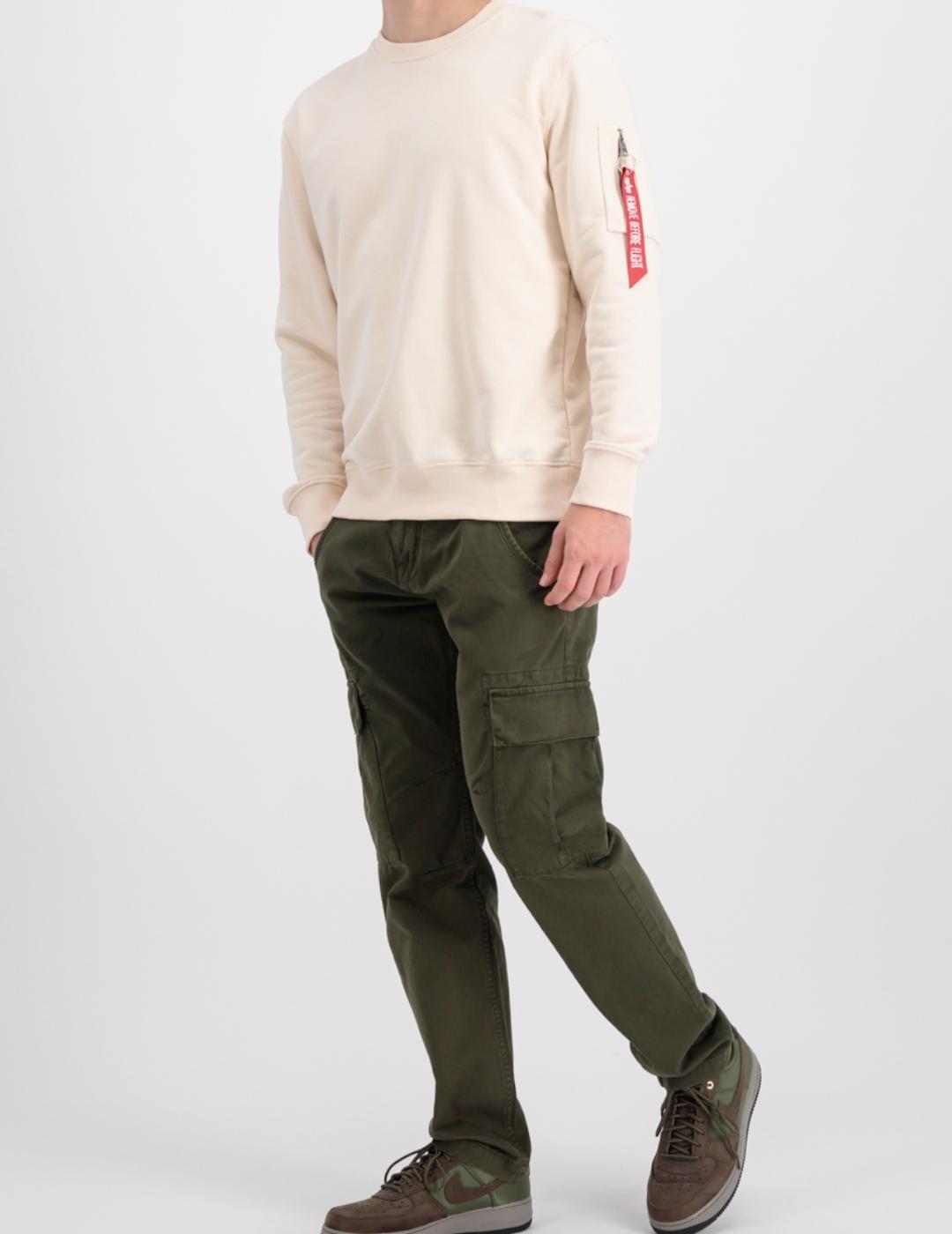 ALPHA SUDADERA BLOOD CHIT STREAM WHITE