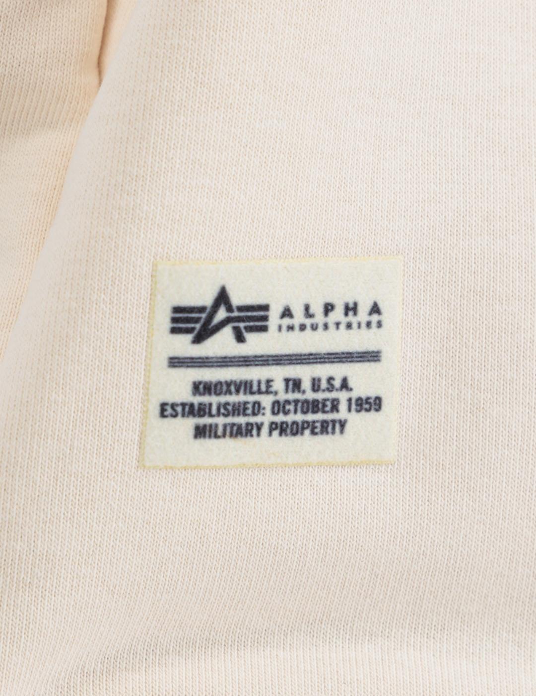 ALPHA SUDADERA BLOOD CHIT STREAM WHITE