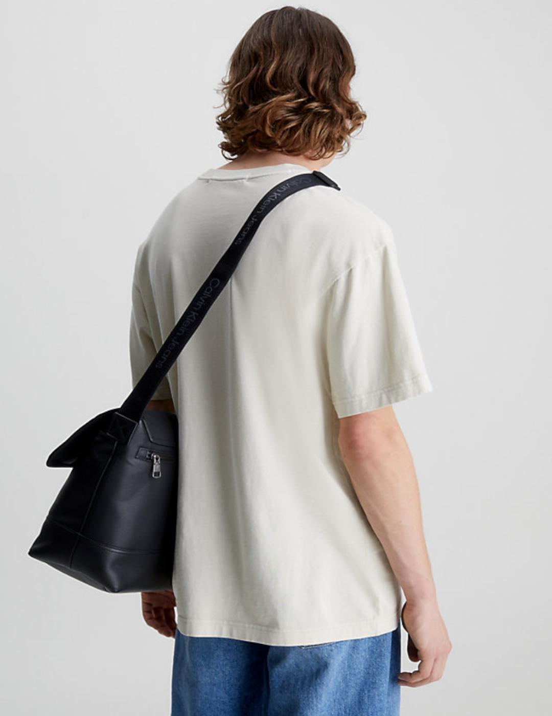 CALVIN KLEIN CAMISETA MONOLOGO MINERAL BEIGE