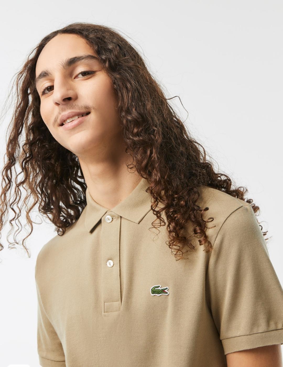 LACOSTE POLO BEIGE SLIM FIT