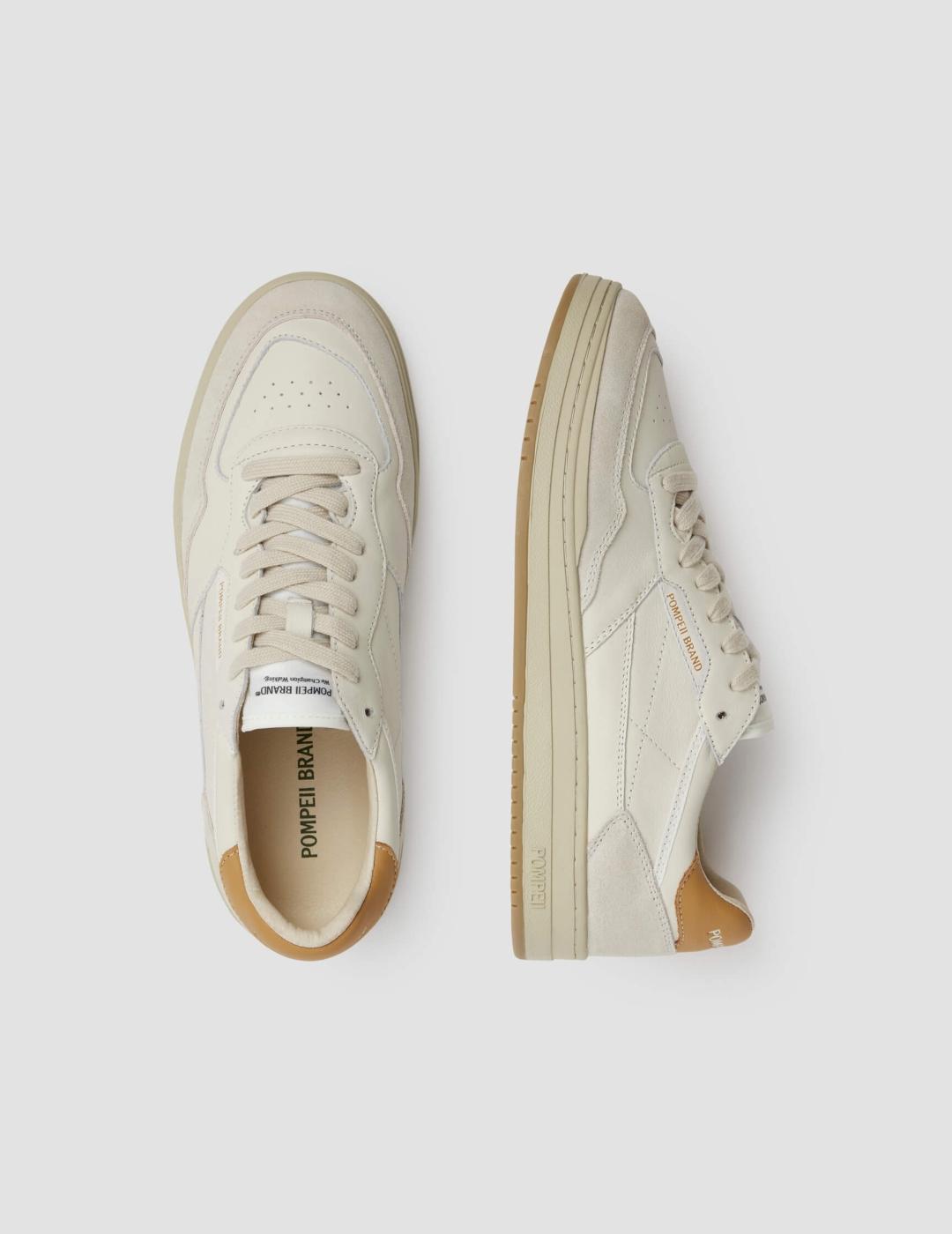 POMPEII ELAN LEATHER ECRU OYSTER