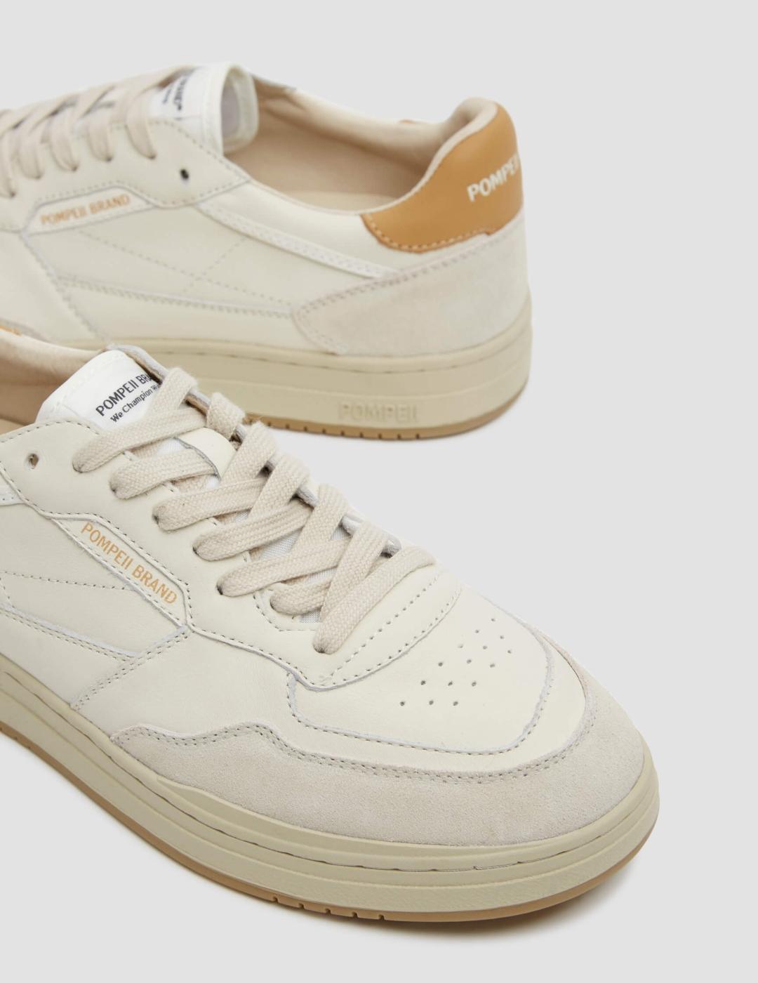 POMPEII ELAN LEATHER ECRU OYSTER