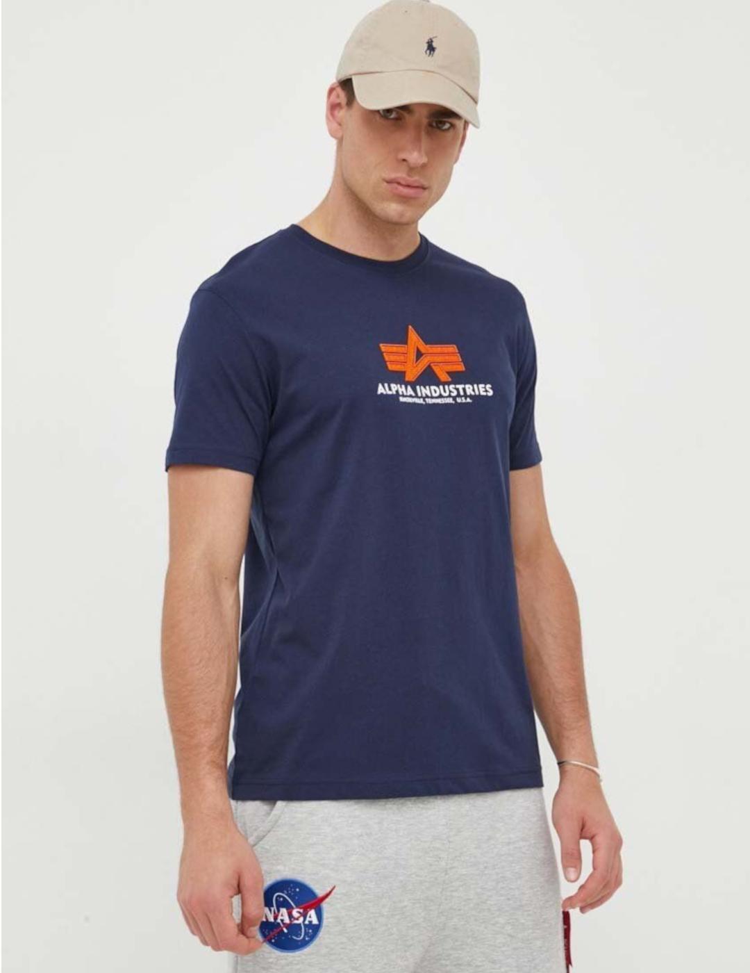 CAMISETA ALPHA BASIC T RUBBER ULTRA NAVY