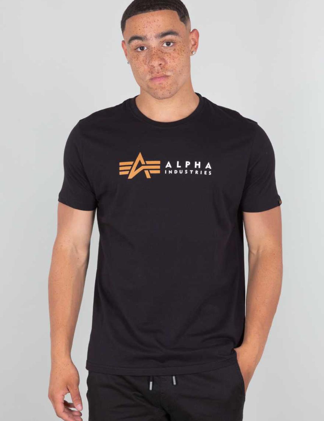 CAMISETA ALPHA LABEL T NEGRO