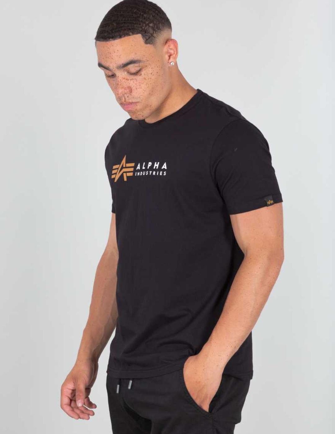 CAMISETA ALPHA LABEL T NEGRO