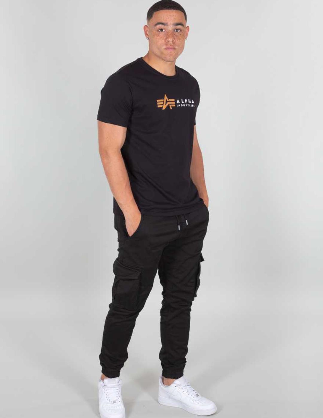 CAMISETA ALPHA LABEL T NEGRO