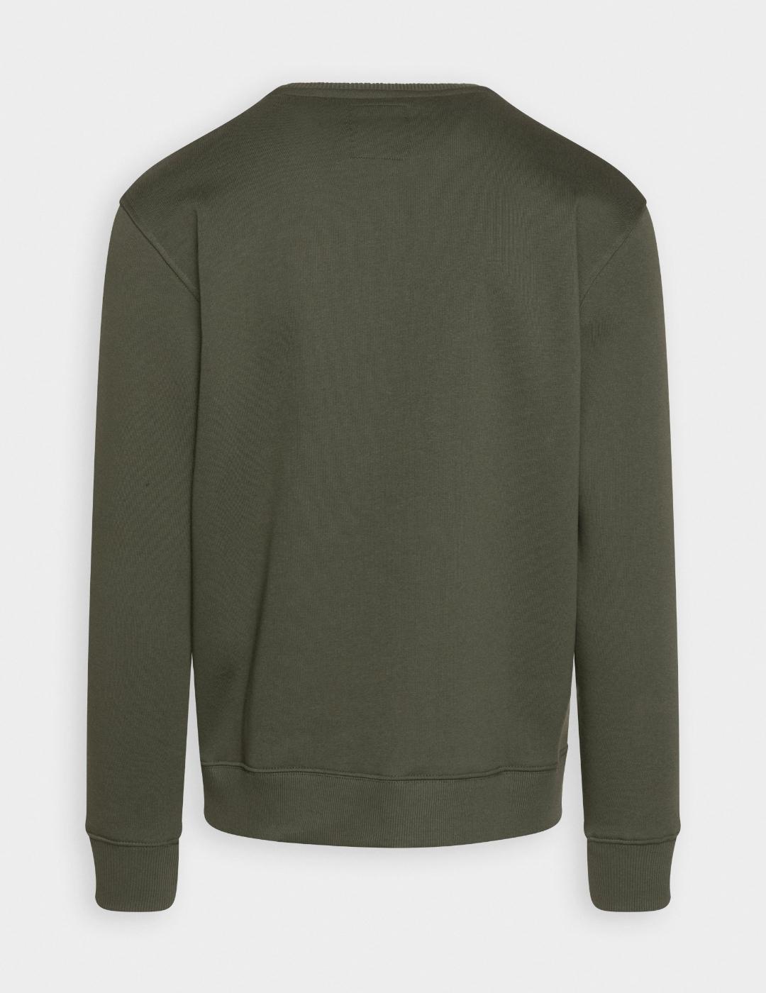 SUDADERA ALPHA BASIC RUBBER DARK OLIVE
