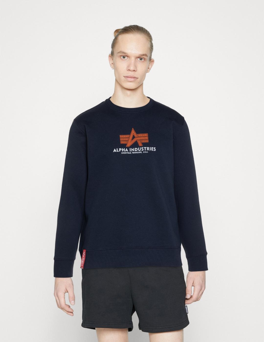 SUDADERA ALPHA BASIC RUBBER ULTRA NAVY