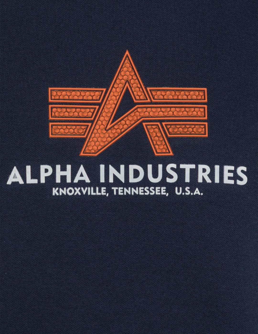 SUDADERA ALPHA BASIC RUBBER ULTRA NAVY