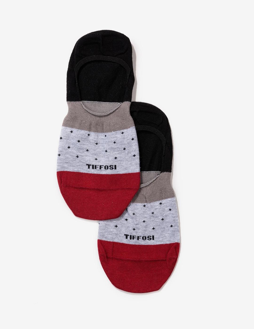 TIFFOSI CALCETÍN SIOMON LUNARES GRIS