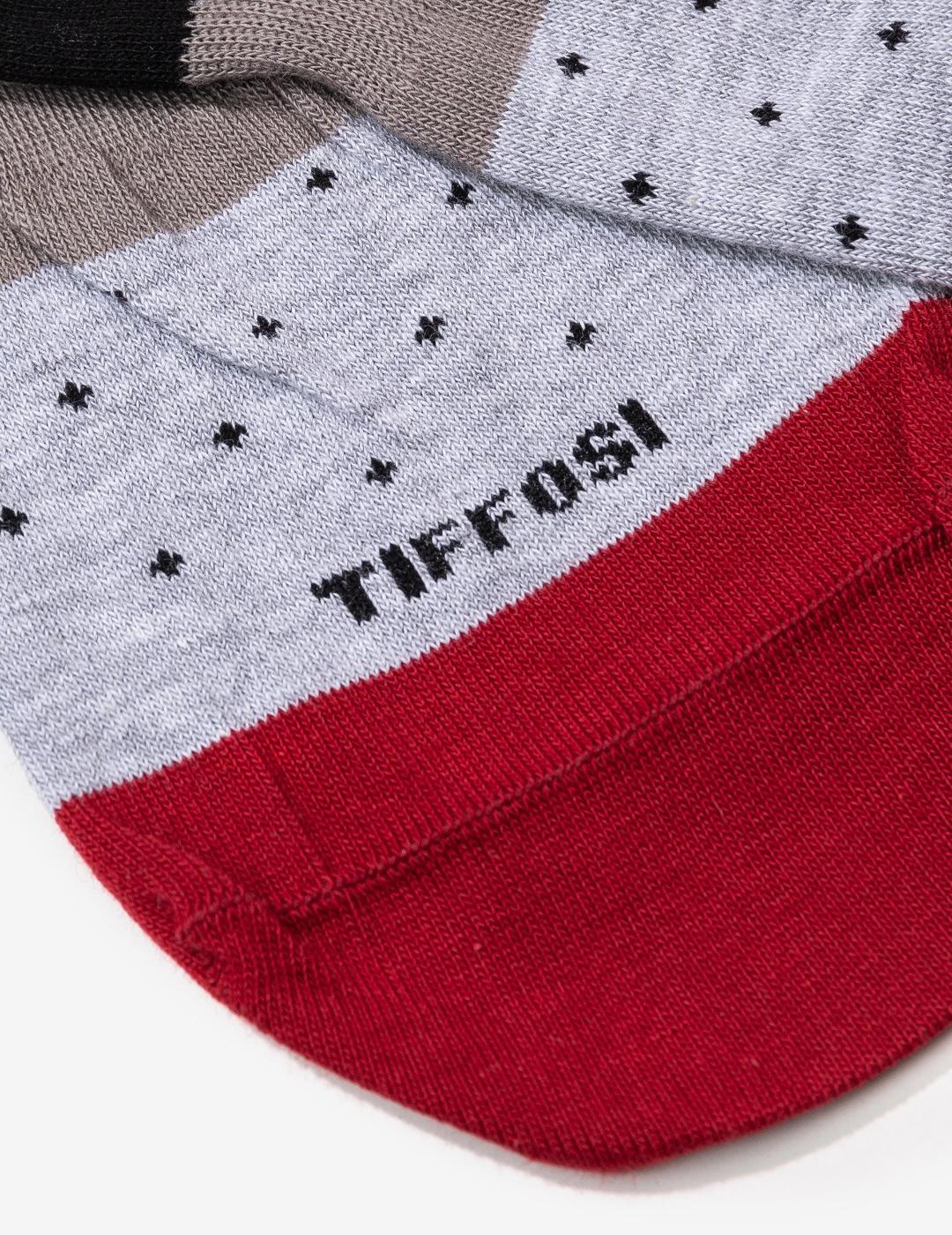 TIFFOSI CALCETÍN SIOMON LUNARES GRIS