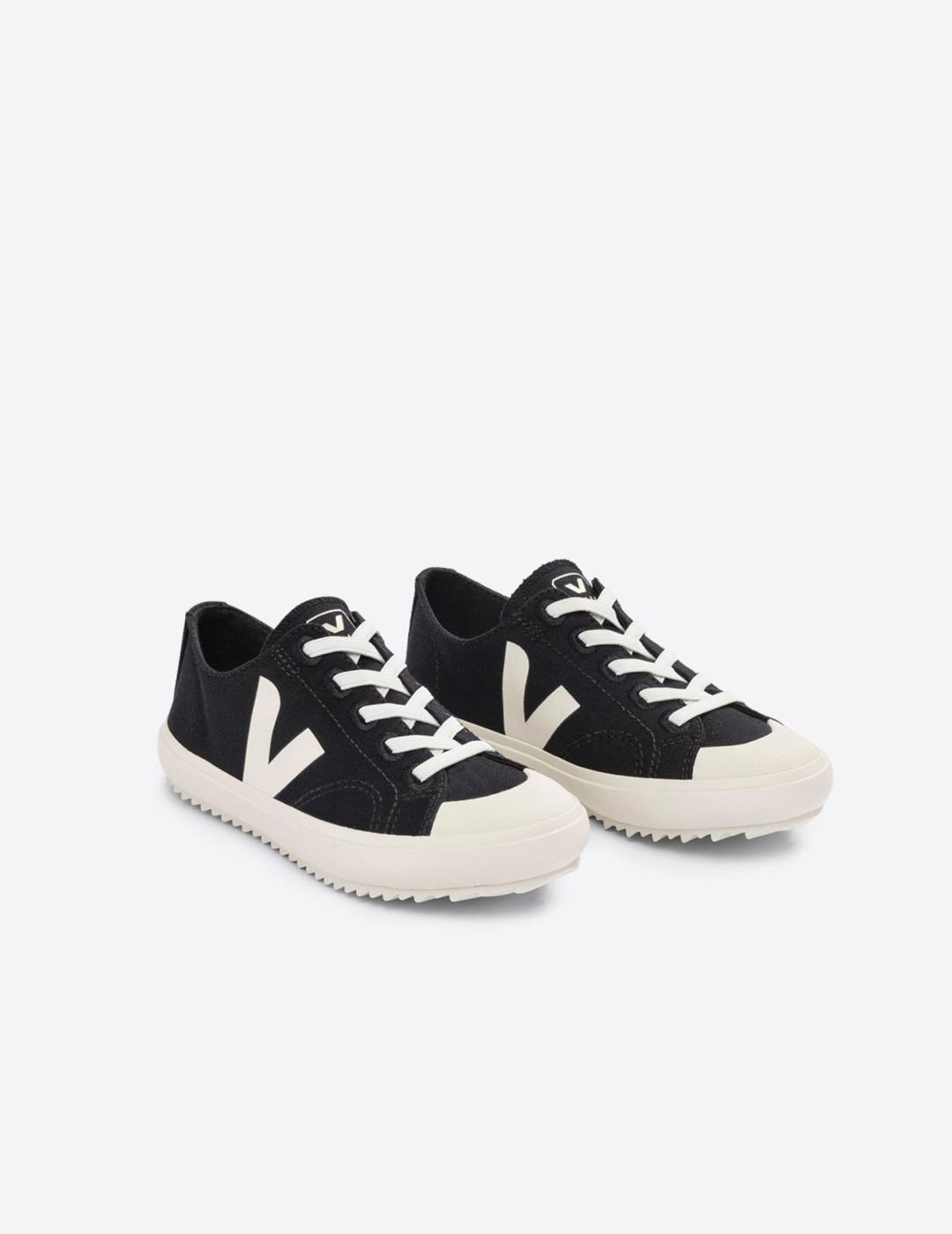 VEJA KIDS FLIP CANVAS BLACK_PIERRE