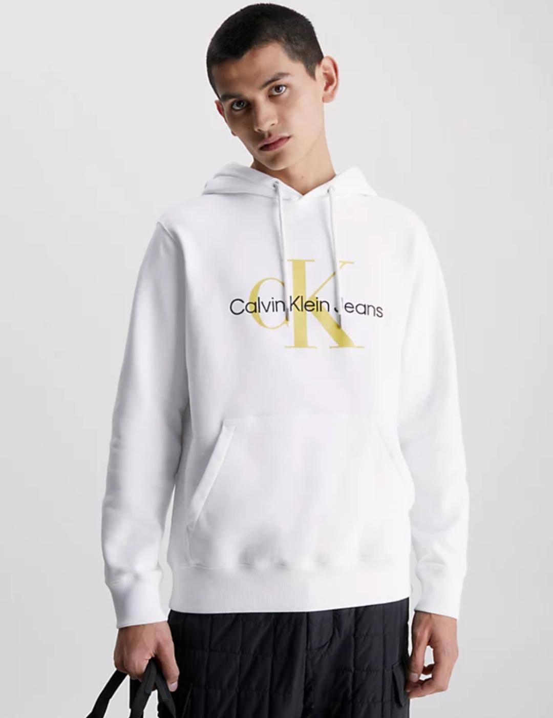 CALVIN KLEIN SUDADERA BRIGHT WHITE SEASONAL