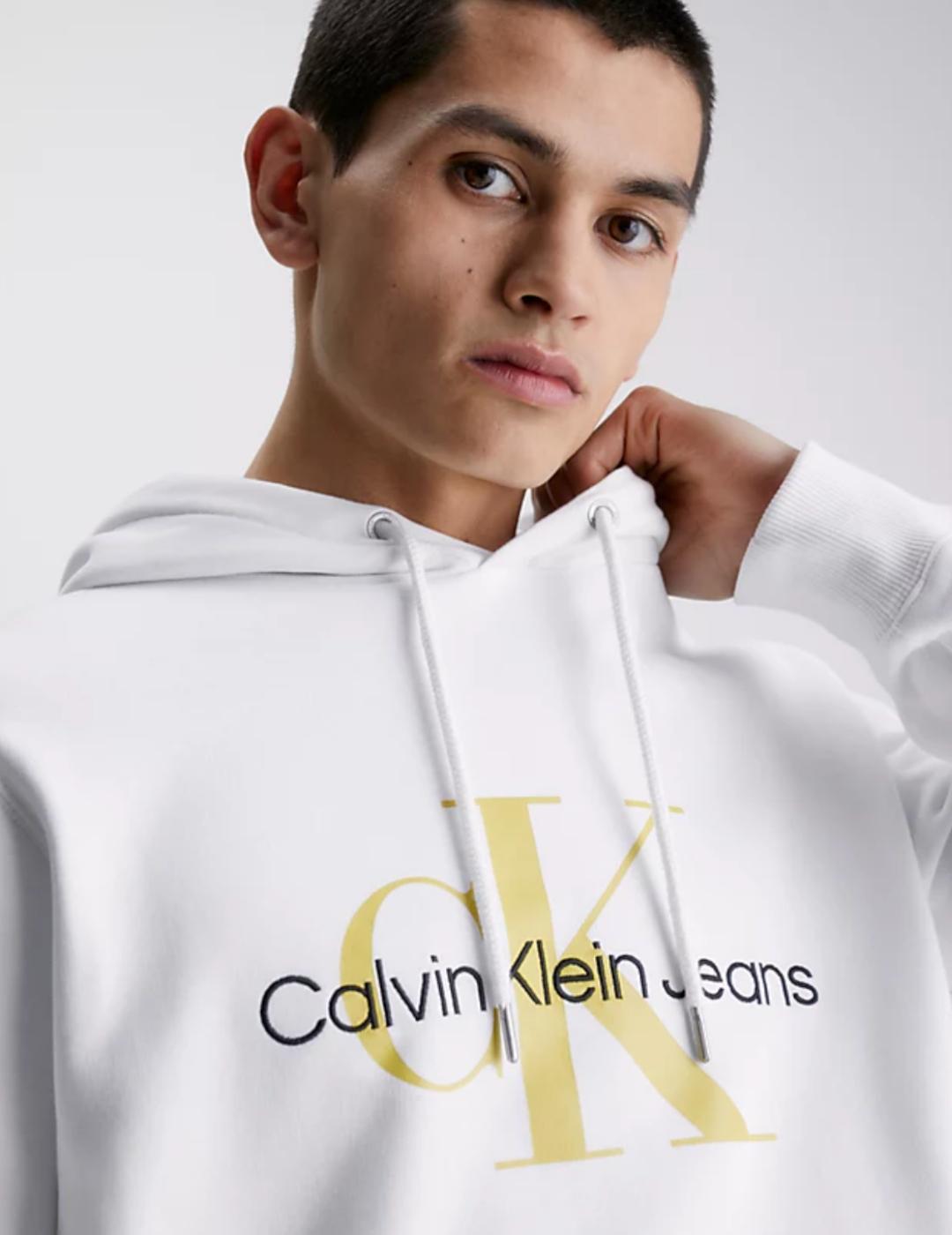 CALVIN KLEIN SUDADERA BRIGHT WHITE SEASONAL
