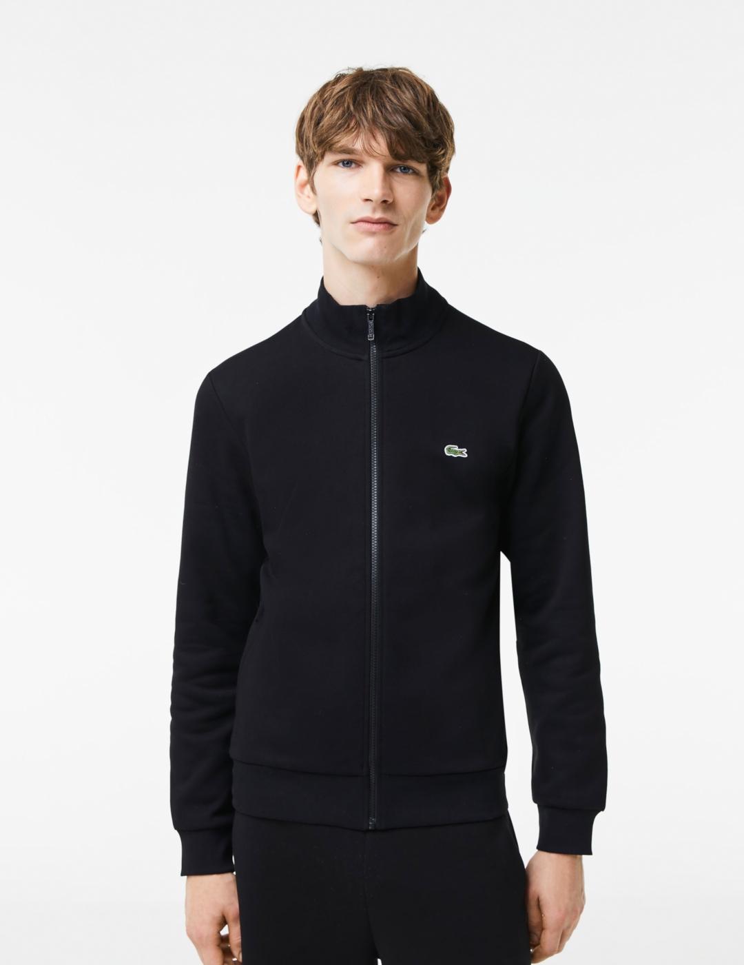 LACOSTE ZIP SUDADERA NEGRA