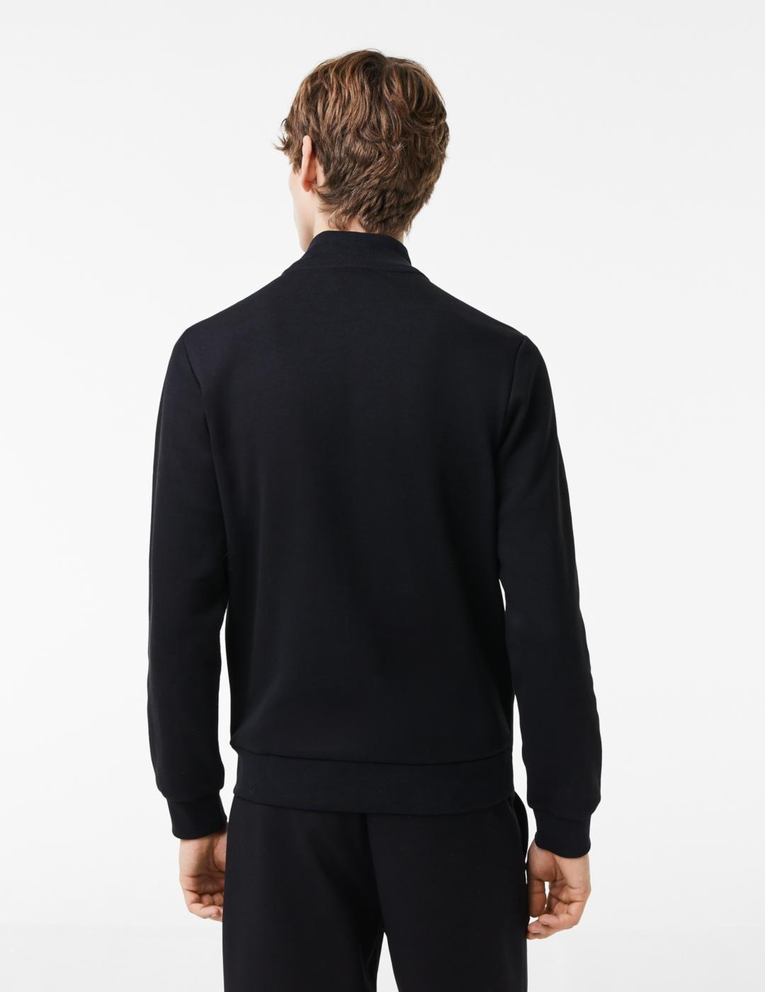 LACOSTE ZIP SUDADERA NEGRA
