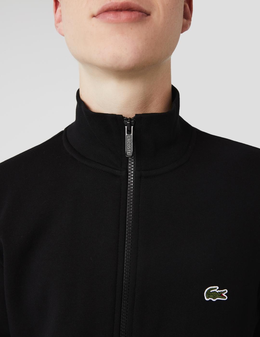 LACOSTE ZIP SUDADERA NEGRA