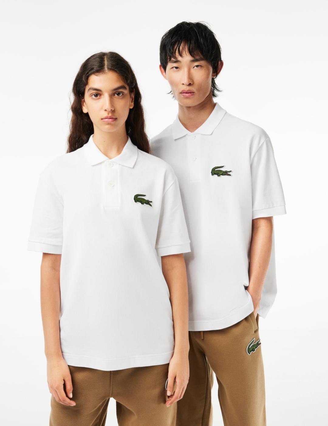 LACOSTE POLO BLANCO LOGO BORDADO
