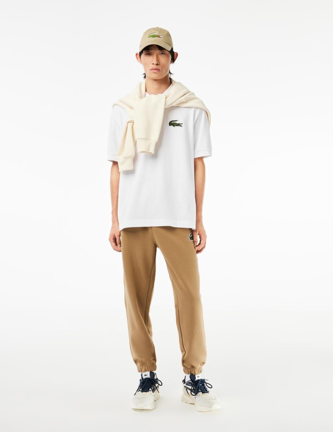 LACOSTE POLO BLANCO LOGO BORDADO