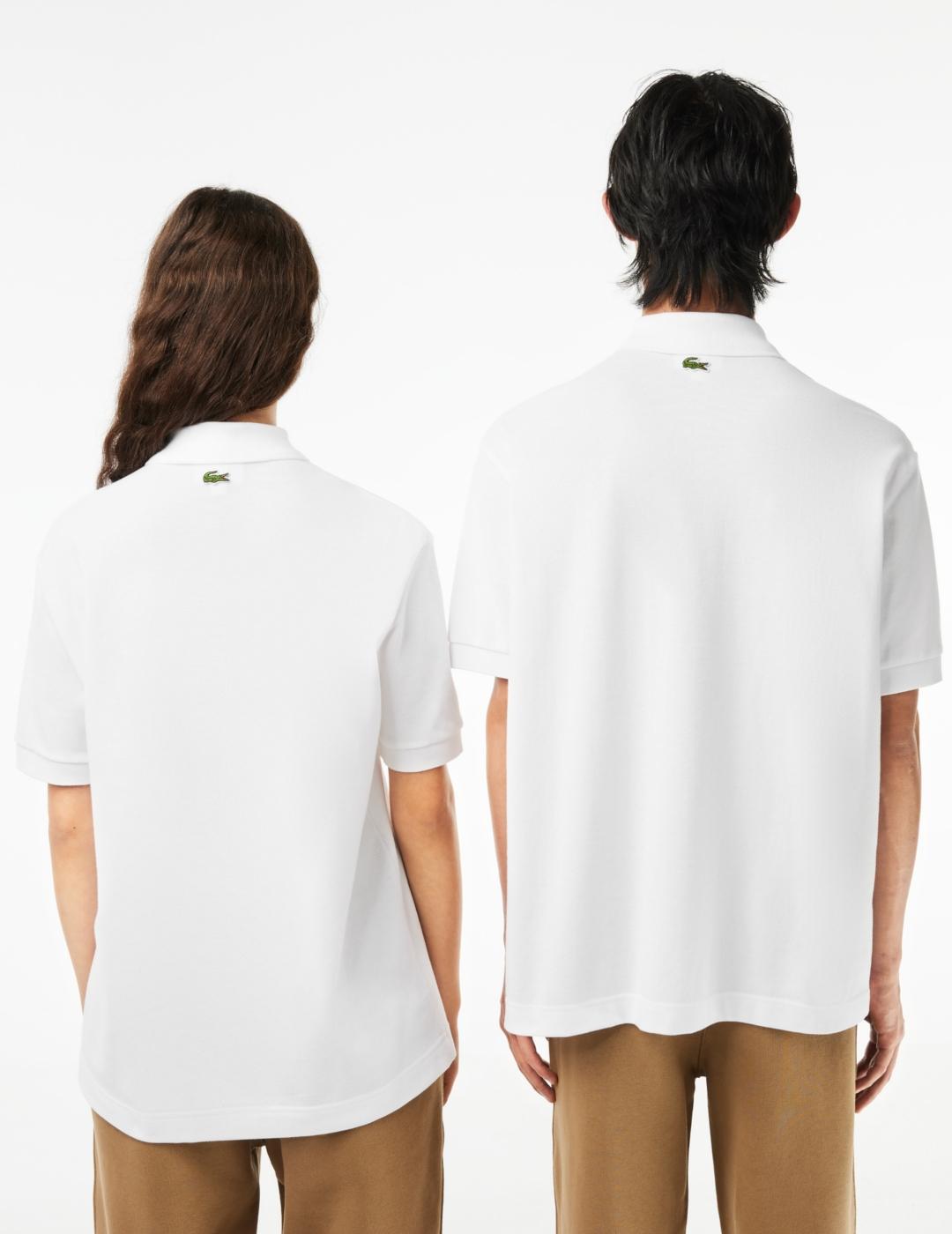 LACOSTE POLO BLANCO LOGO BORDADO