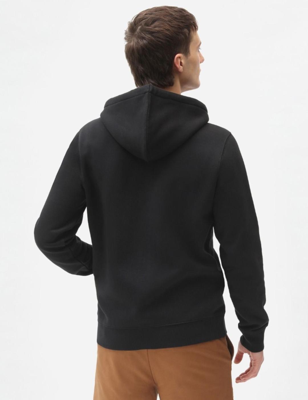 DICKIES SUDADERA ZIP NEGRA OAKPORT
