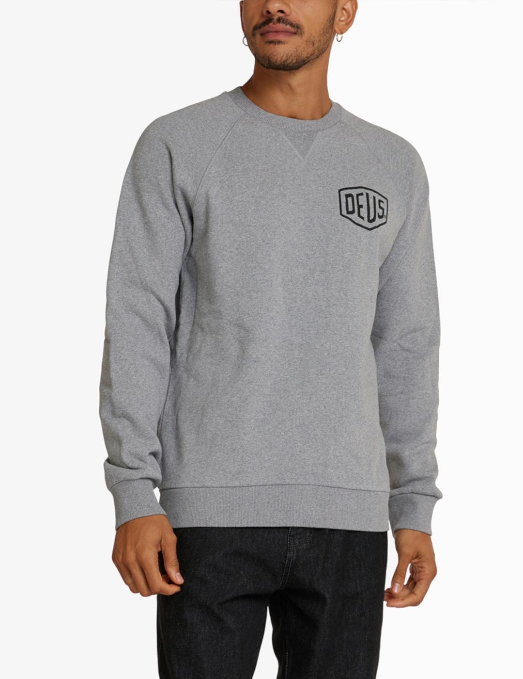 DEUS SUDADERA GRIS BIARRITZ ADDRESS