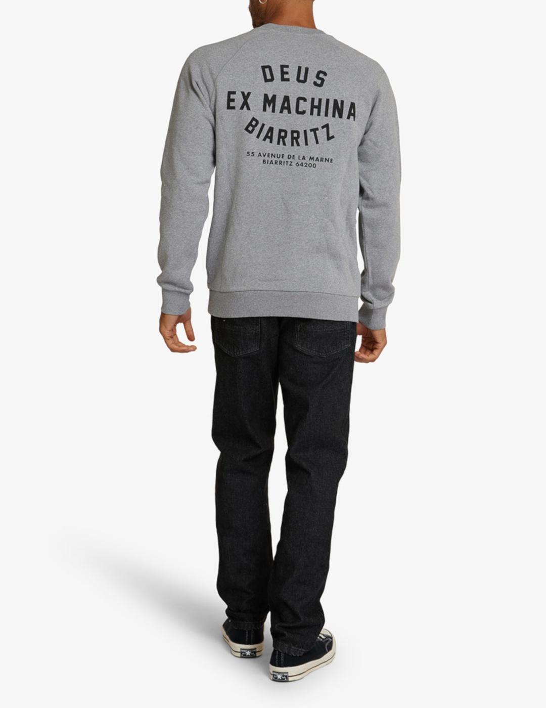 DEUS SUDADERA GRIS BIARRITZ ADDRESS