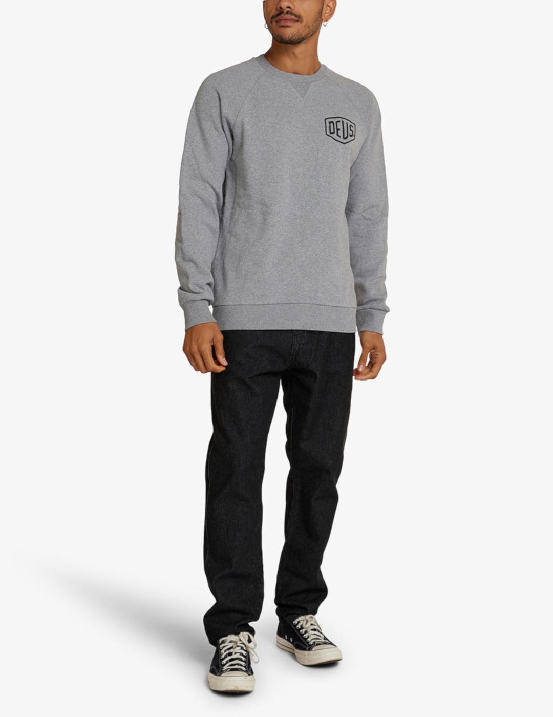 DEUS SUDADERA GRIS BIARRITZ ADDRESS