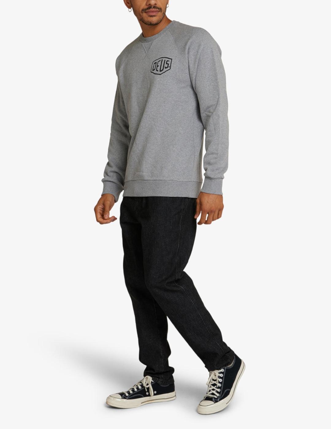 DEUS SUDADERA GRIS BIARRITZ ADDRESS
