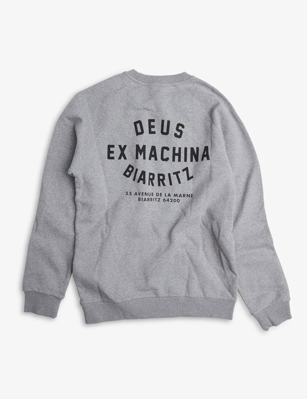 DEUS SUDADERA GRIS BIARRITZ ADDRESS