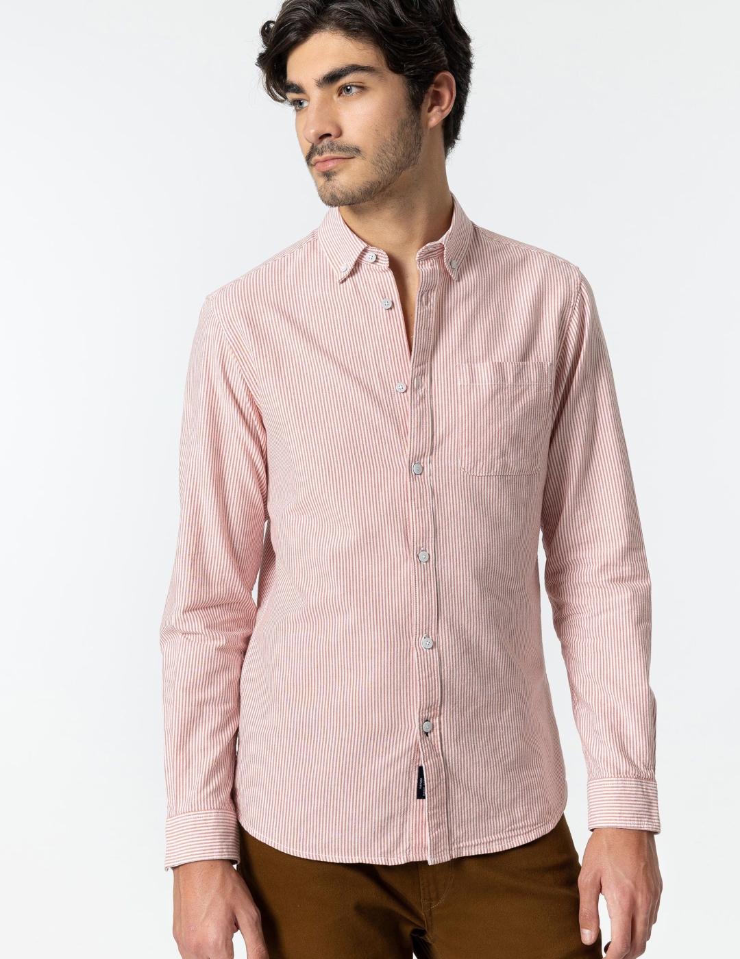 TIFFOSI CAMISA TIMMY RAYAS BURDEOS