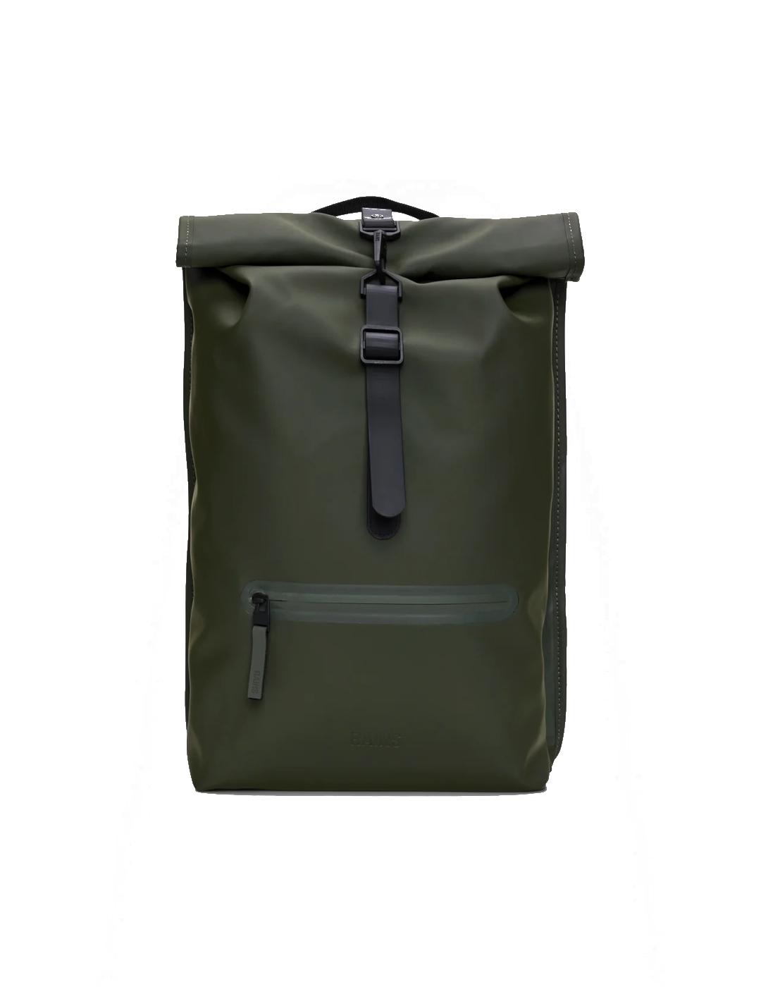 RAINS MOCHILA ROLLTOP GREEN