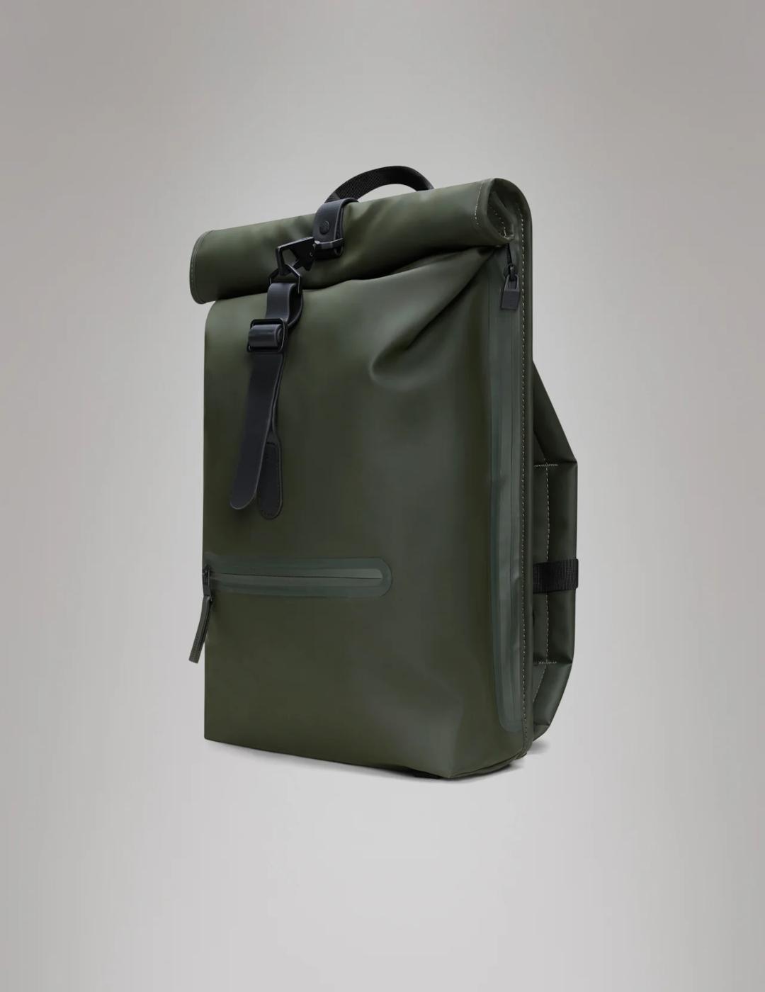 RAINS MOCHILA ROLLTOP GREEN