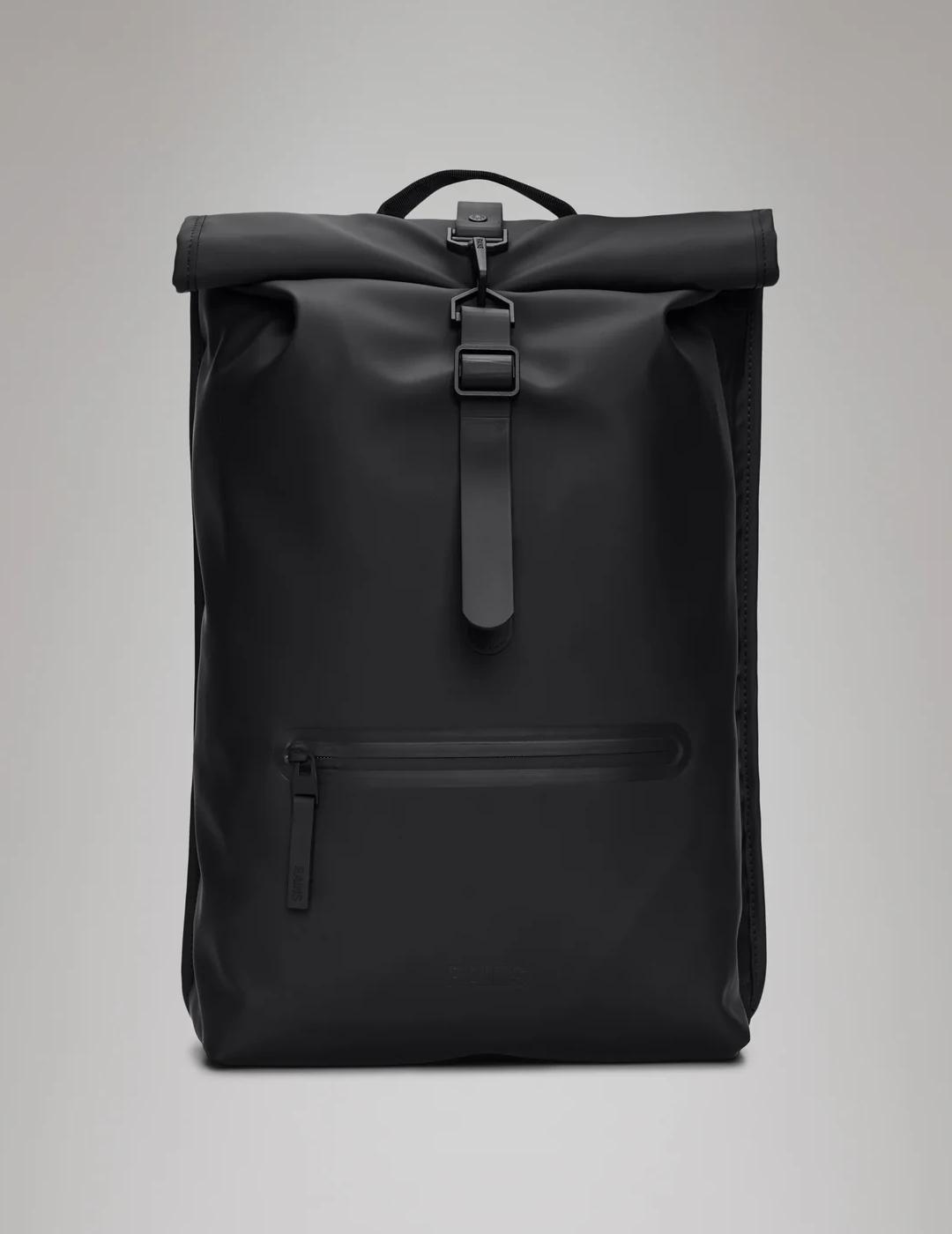 RAINS MOCHILA ROLLTOP BLACK