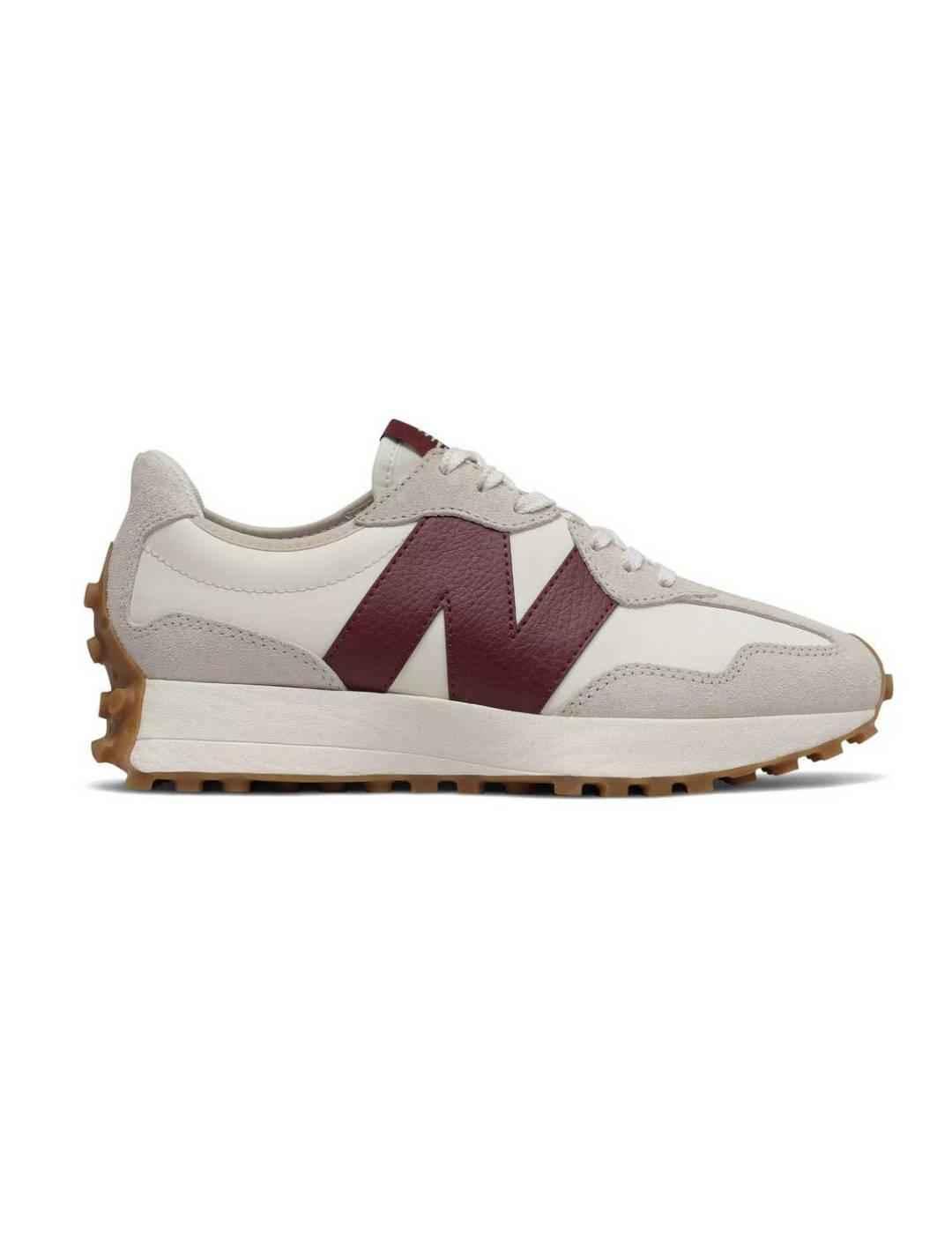 ZAPATILLAS NEW BALANCE 327 WHITE BURGUNDY