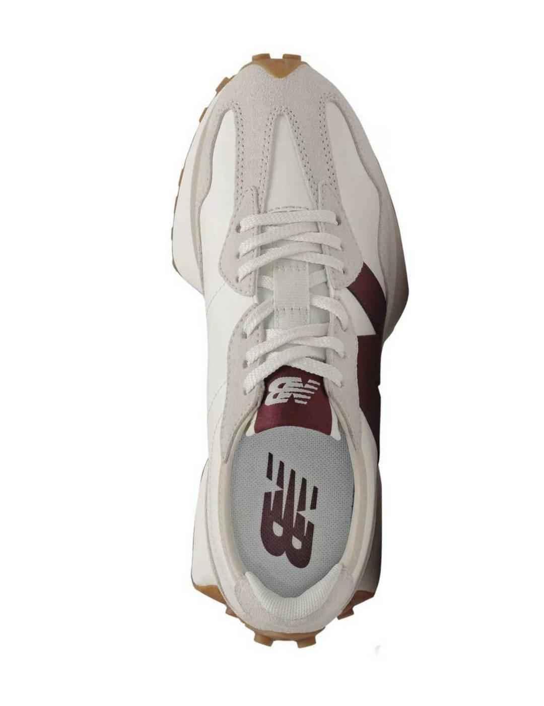 ZAPATILLAS NEW BALANCE 327 WHITE BURGUNDY