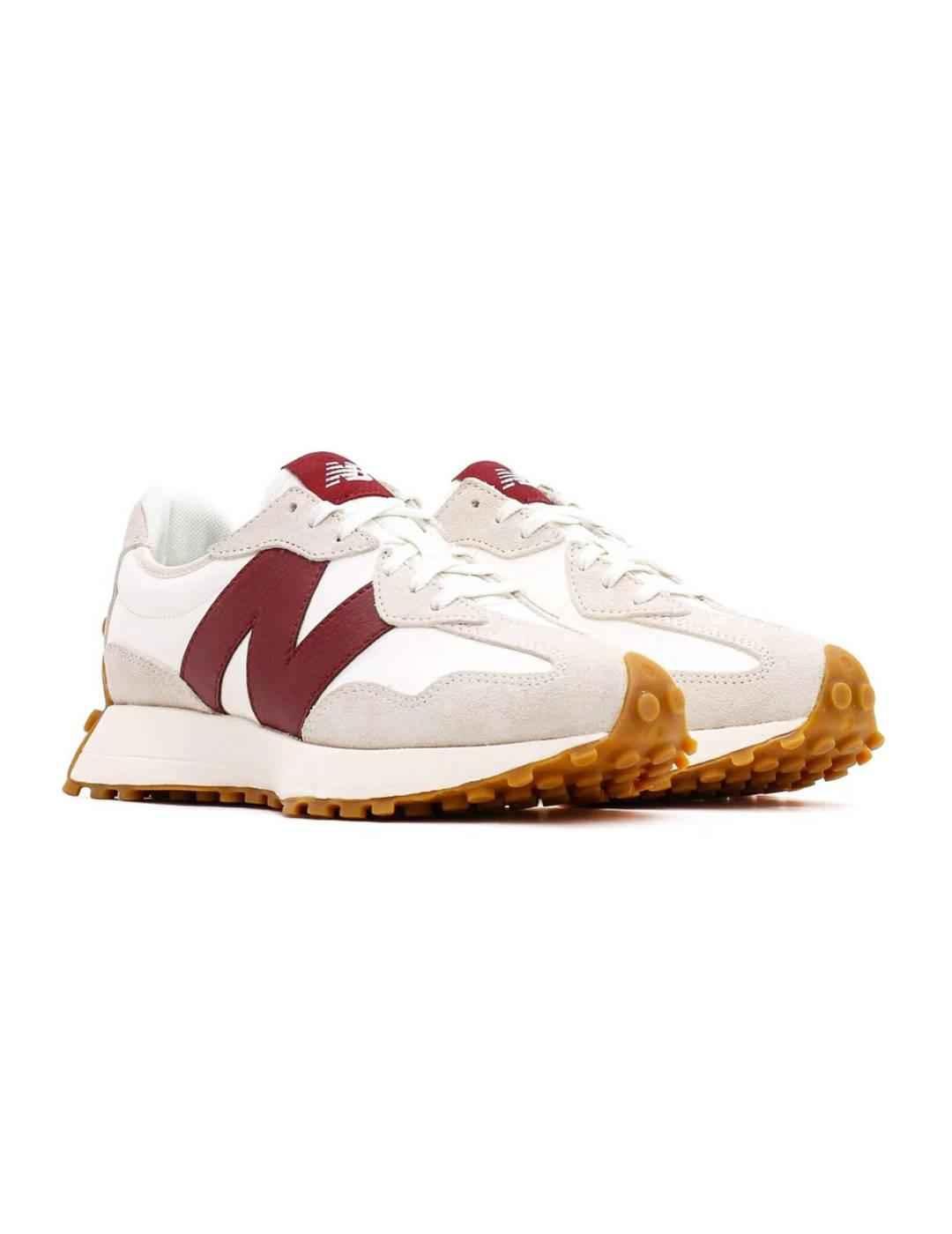 ZAPATILLAS NEW BALANCE 327 WHITE BURGUNDY