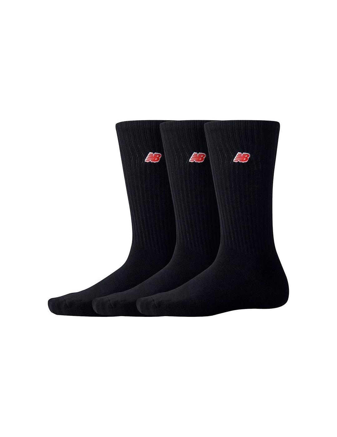 CALCETINES NEW BALANCE NEGRO PACK PATCH LOGO