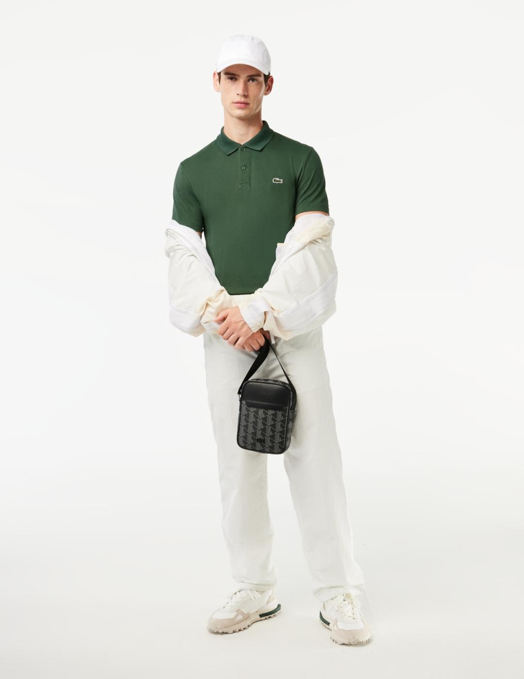 POLO LACOSTE CHENILLA VERDE REGULAR FIT
