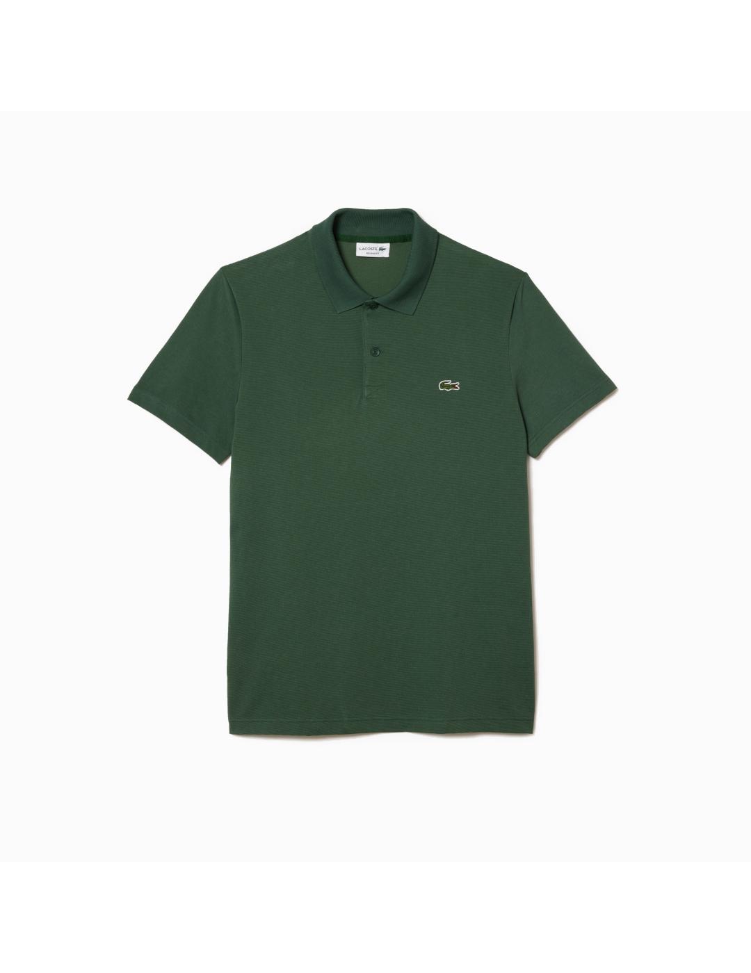 POLO LACOSTE CHENILLA VERDE REGULAR FIT