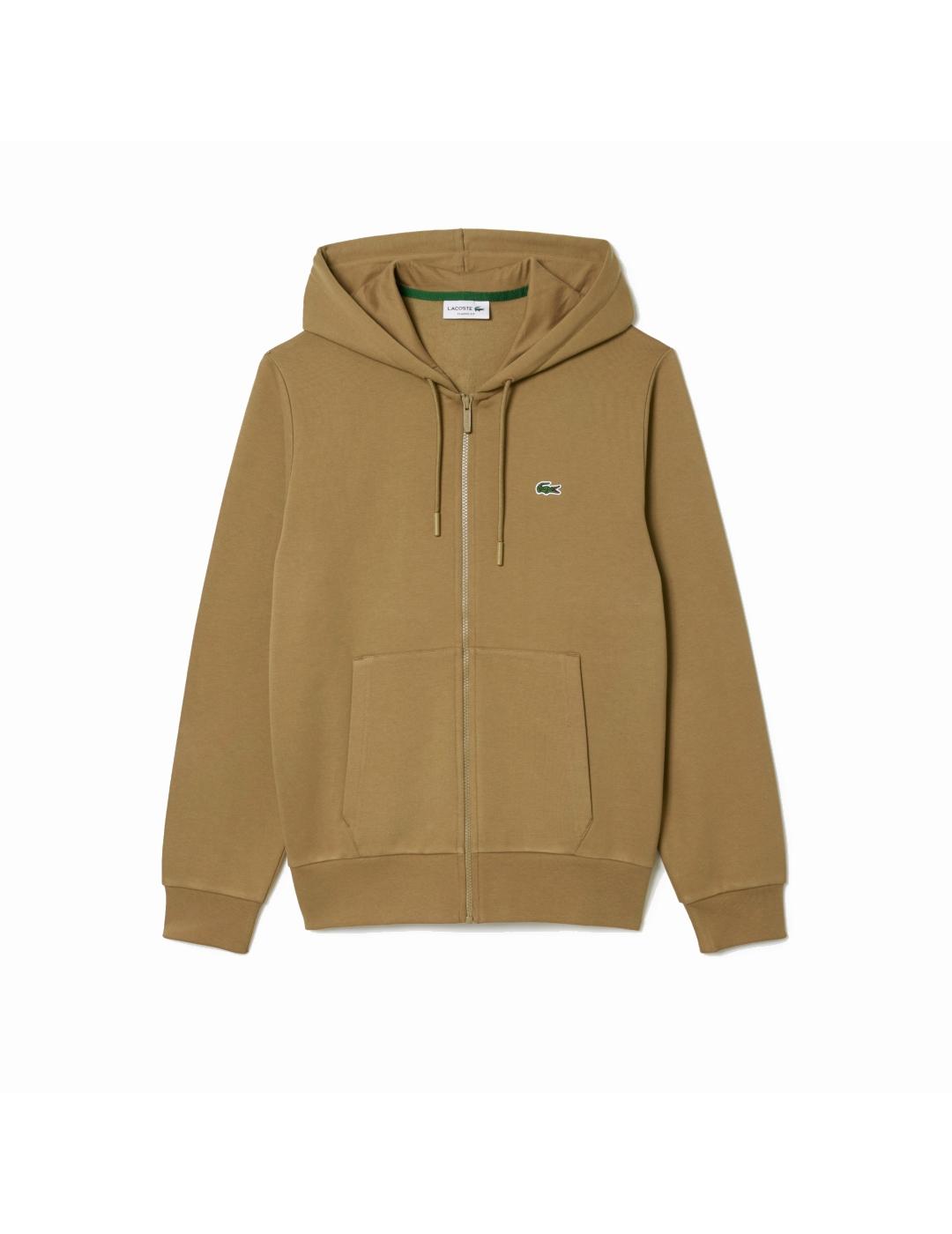 LACOSTE HOODIE ZIP MARRÓN