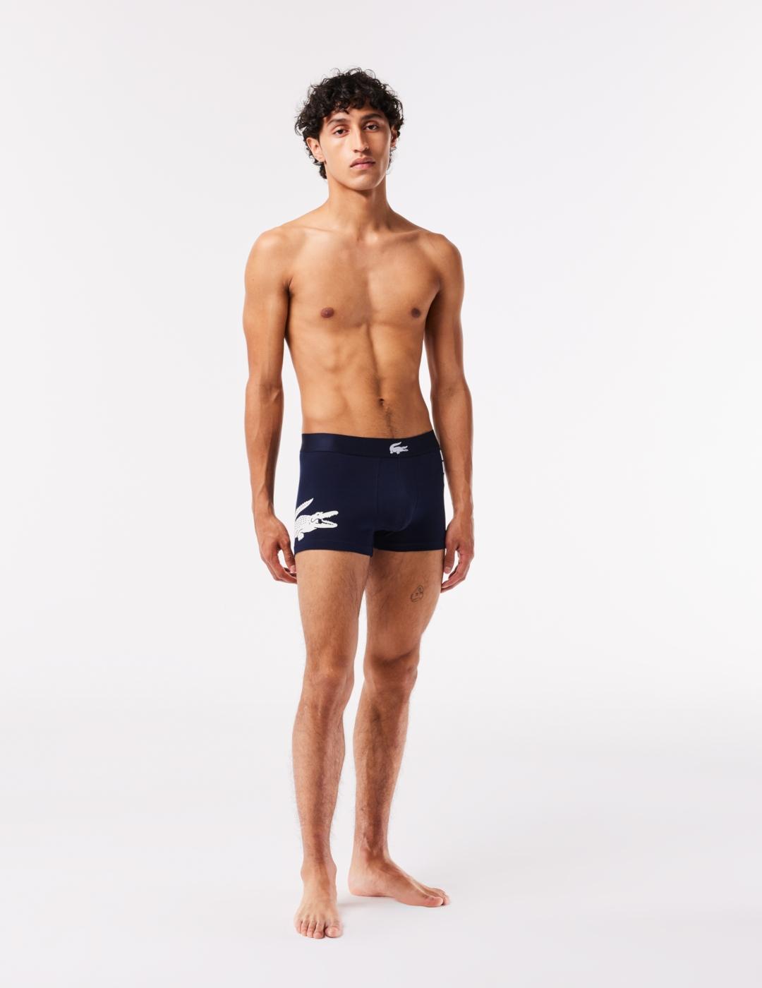 LACOSTE PACK 3 CALZONCILLO MARINO LOGO