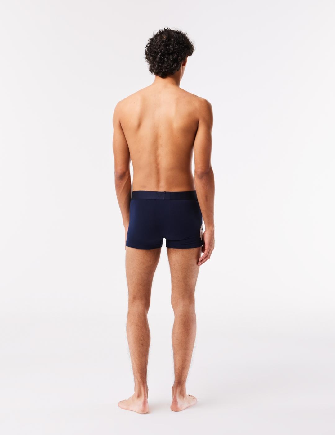 LACOSTE PACK 3 CALZONCILLO MARINO LOGO