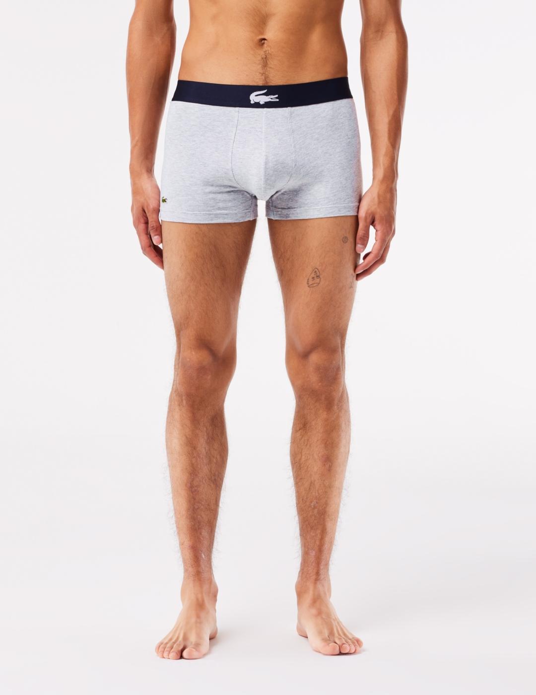 LACOSTE PACK 3 CALZONCILLO MARINO LOGO