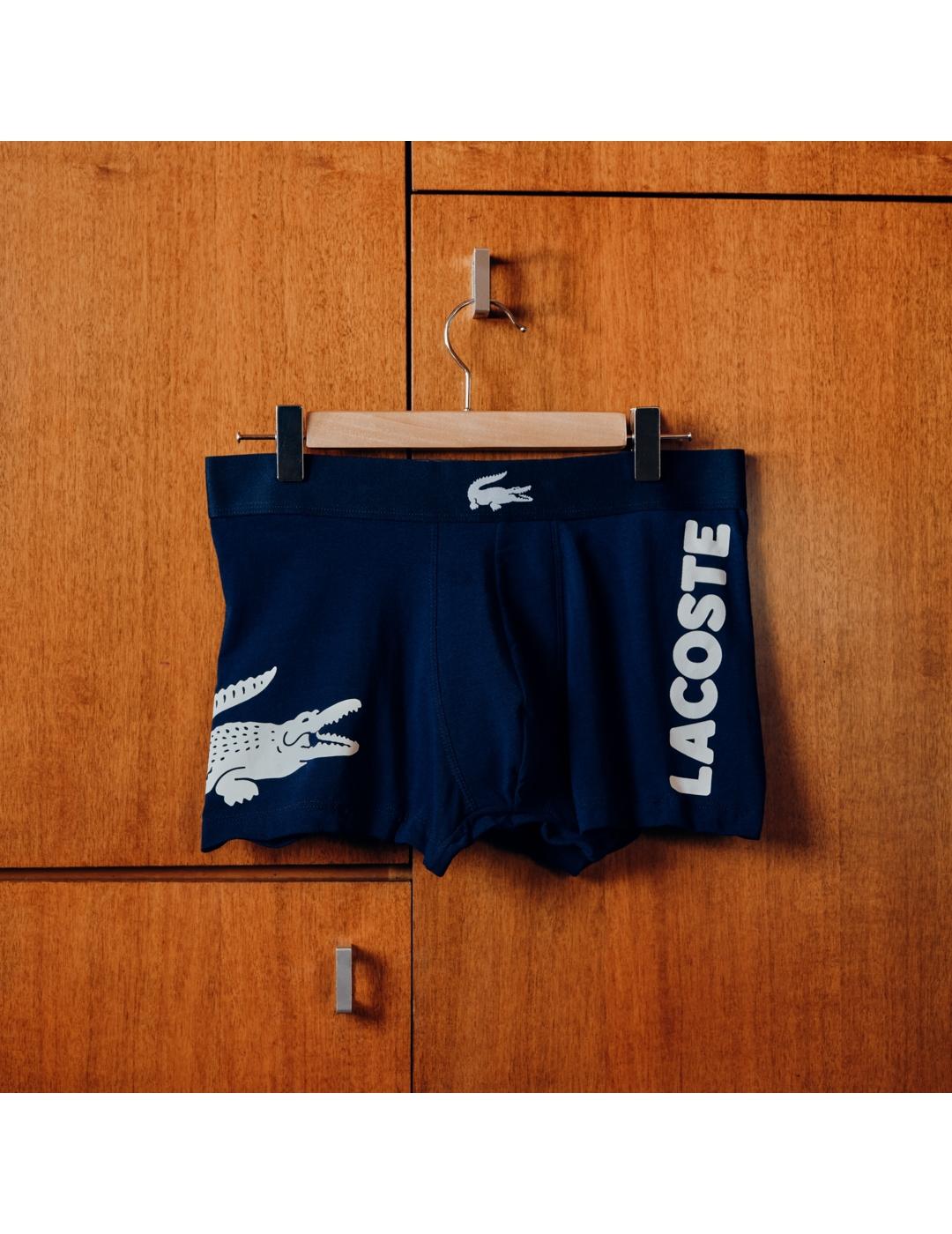 LACOSTE PACK 3 CALZONCILLO MARINO LOGO
